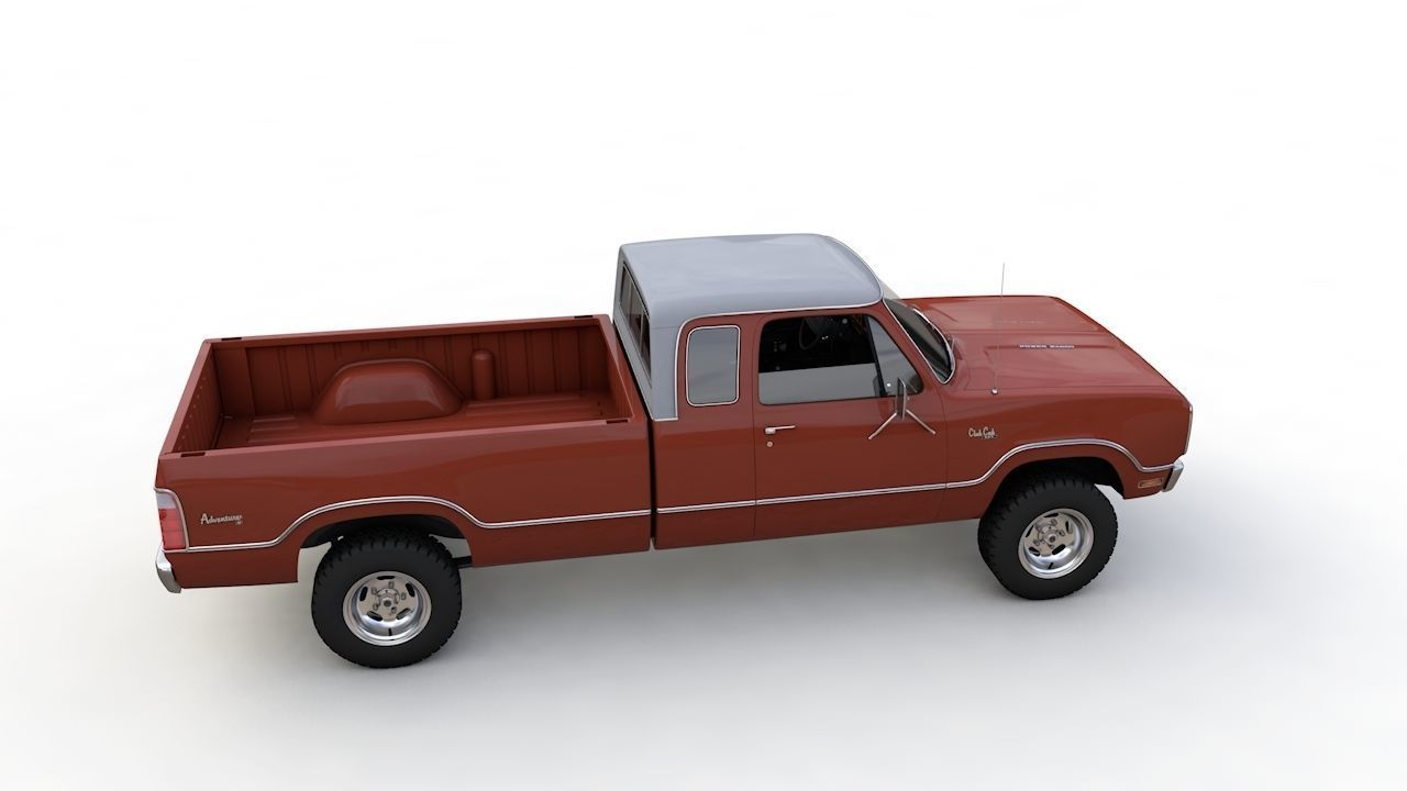 Dodge Power Wagon W200 ClubCab S1 1976 3D model_13