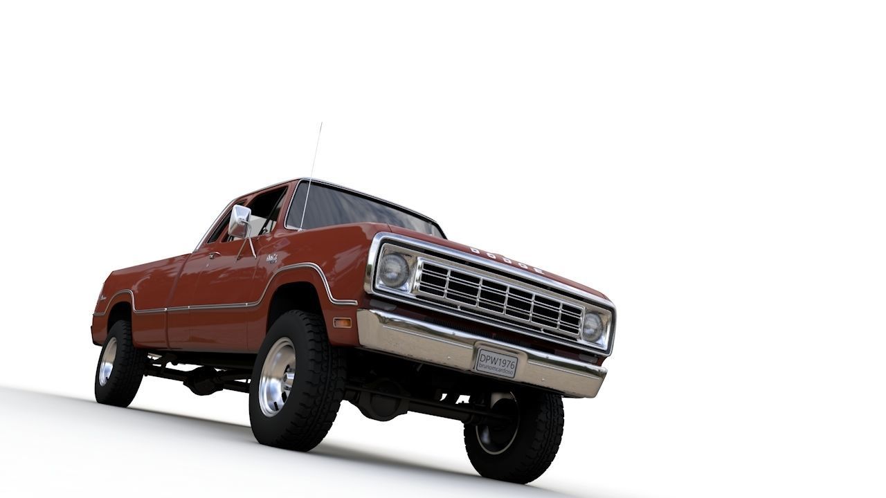 Dodge Power Wagon W200 ClubCab S1 1976 3D model_14