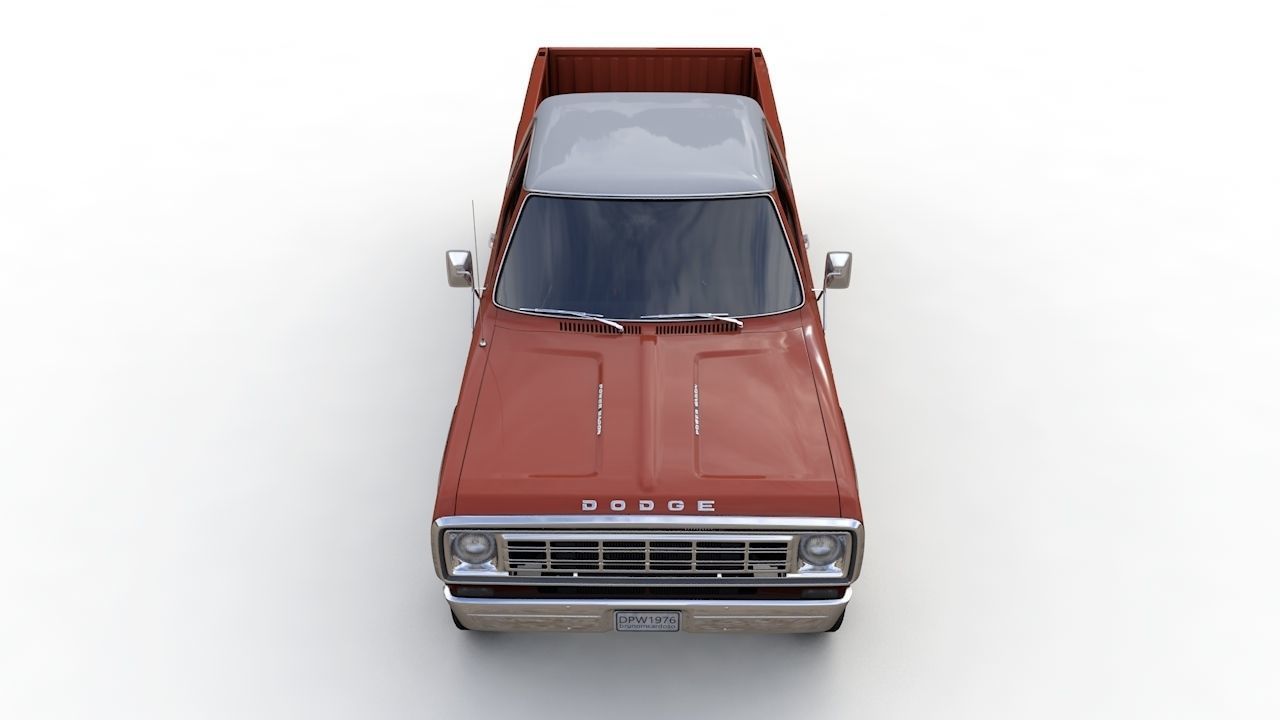 Dodge Power Wagon W200 ClubCab S1 1976 3D model_8