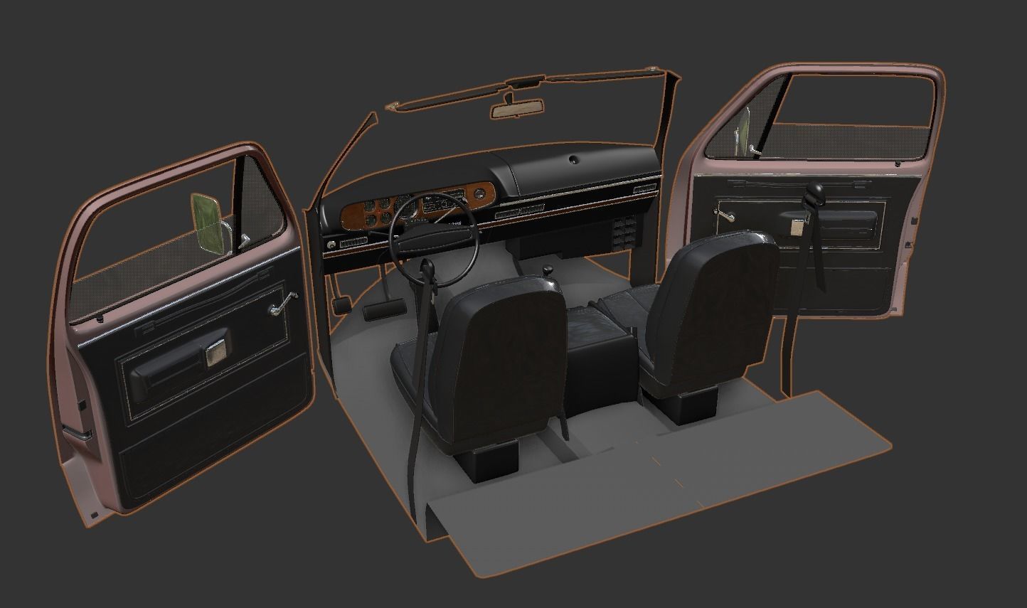 Dodge Power Wagon W200 ClubCab S1 1976 3D model_17