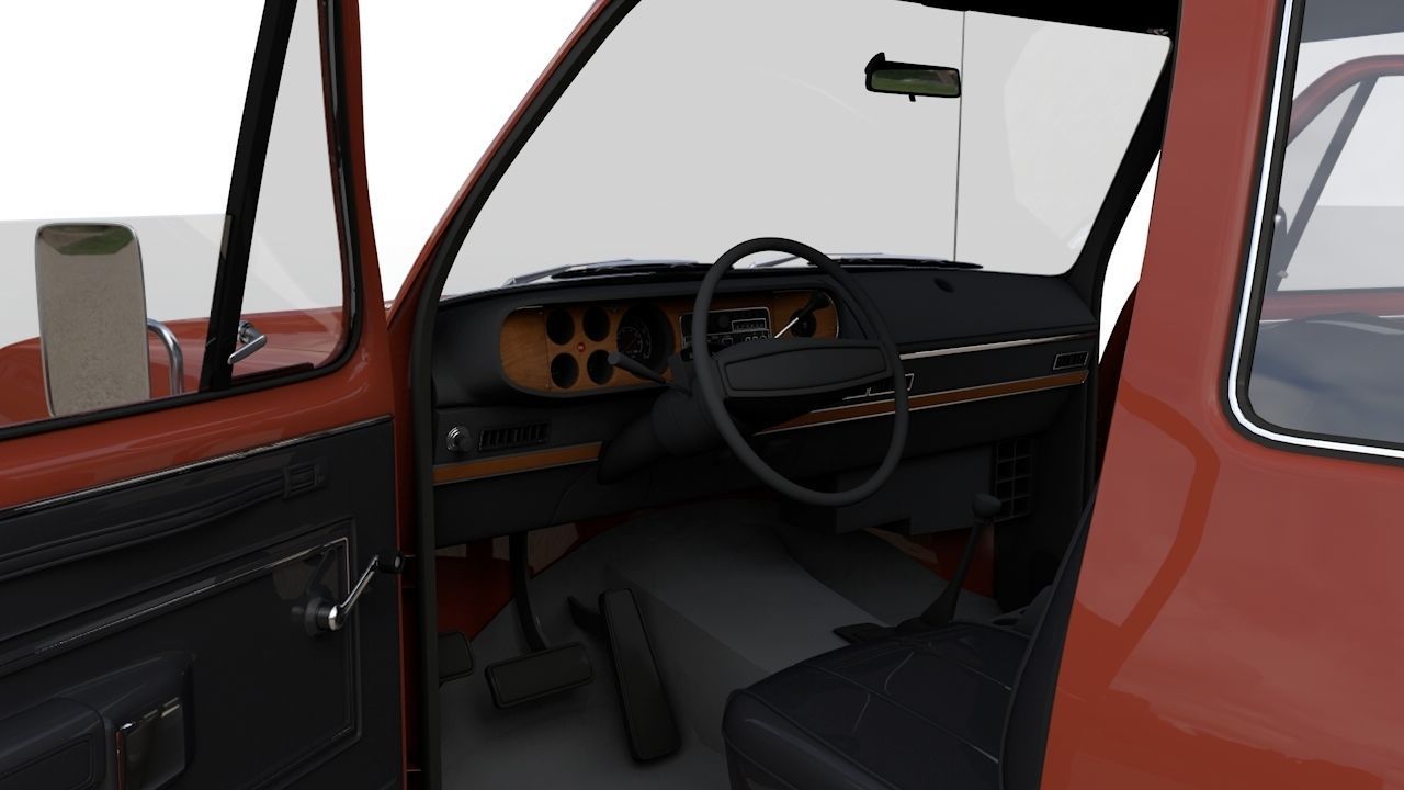 Dodge Power Wagon W200 ClubCab S1 1976 3D model_16