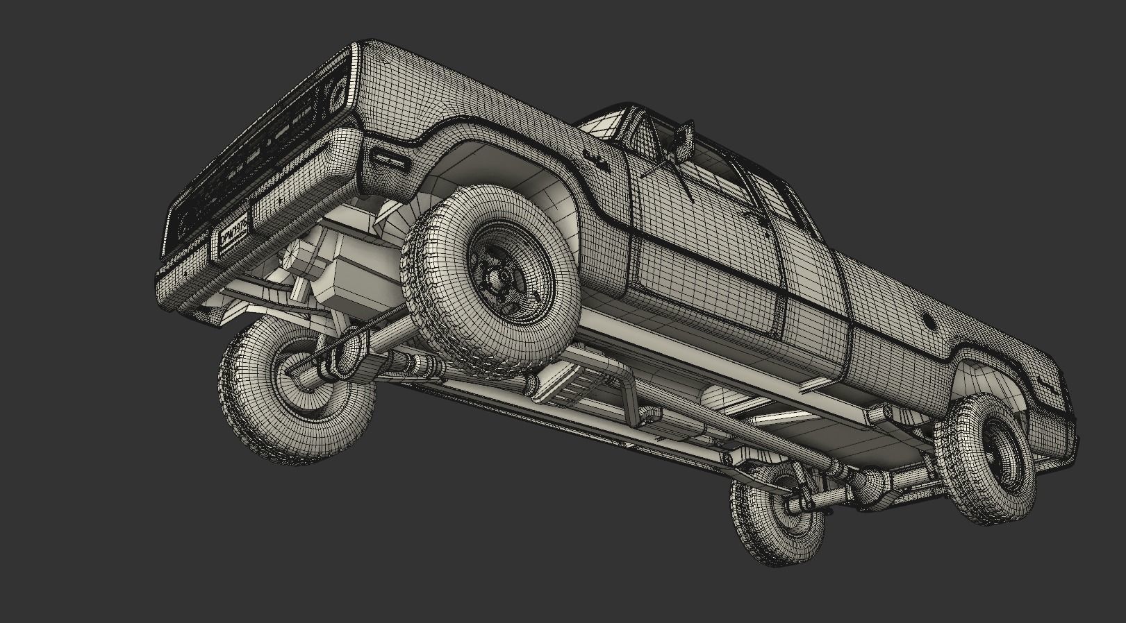 Dodge Power Wagon W200 ClubCab S1 1976 3D model_21