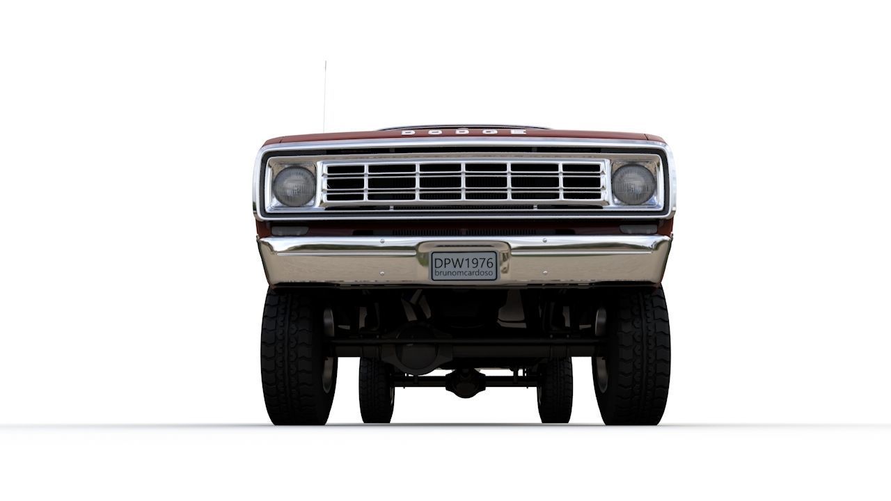 Dodge Power Wagon W200 ClubCab S1 1976 3D model_9