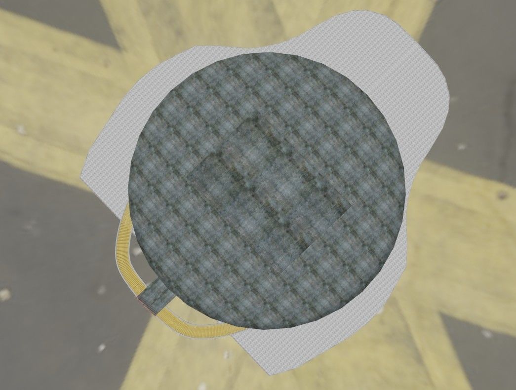 Disco plate Low-poly 3D model_11
