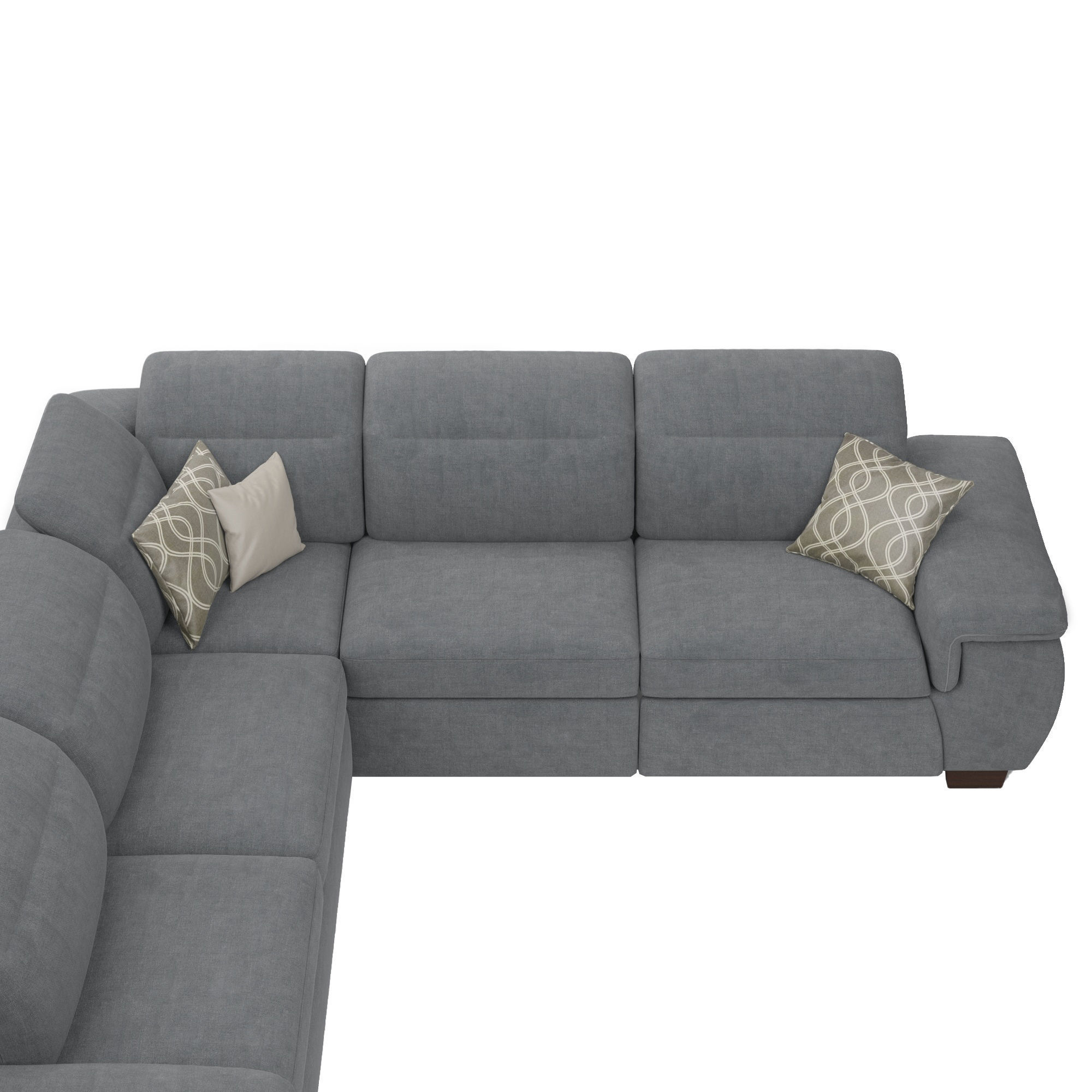 Miramar Fabric Power Sectional Sofa 3D model_4