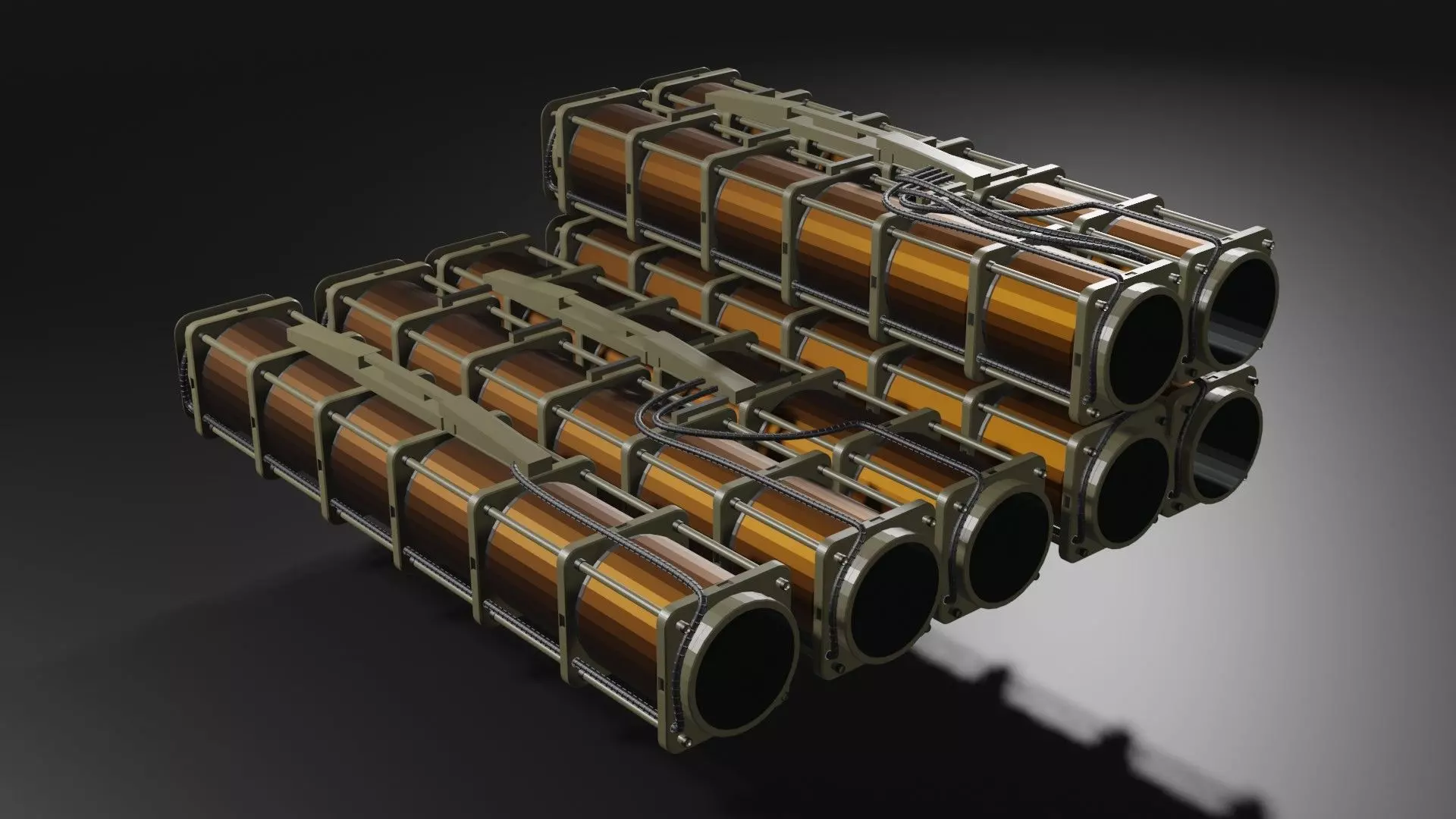 rocket launcher 3D model_0