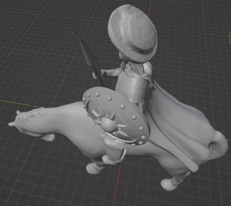 Don Quixote 3D print model_31