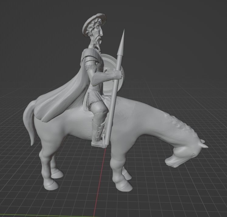 Don Quixote 3D print model_1
