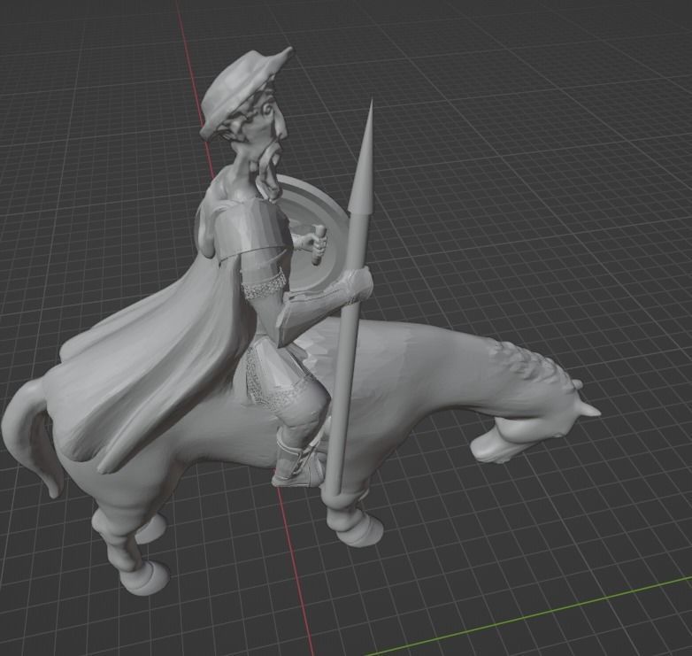 Don Quixote 3D print model_11