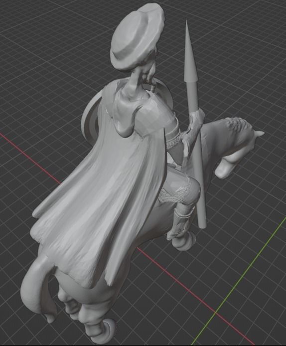 Don Quixote 3D print model_6