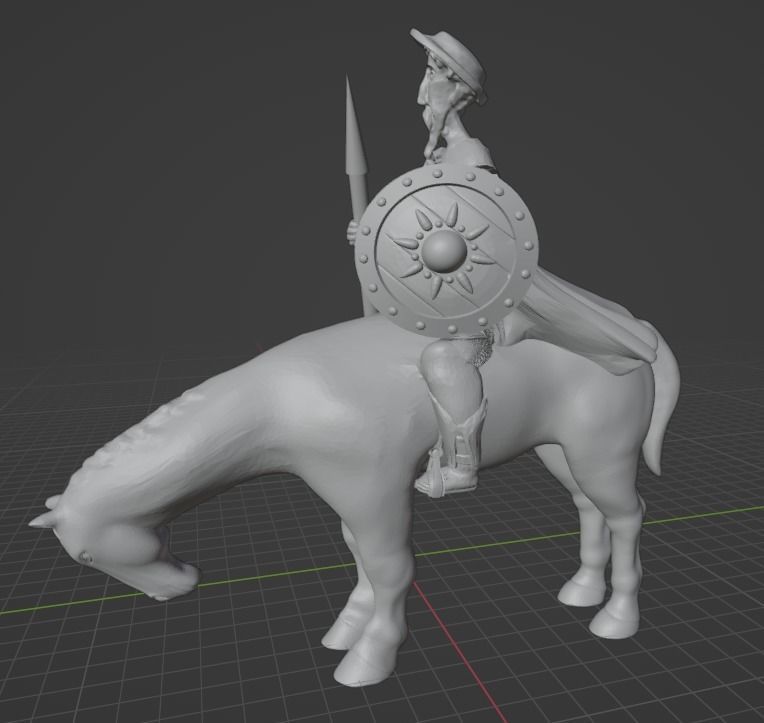 Don Quixote 3D print model_15