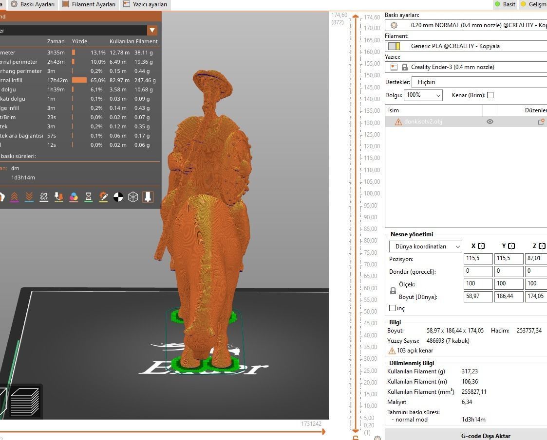 Don Quixote 3D print model_32