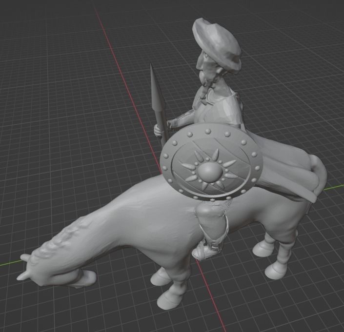 Don Quixote 3D print model_2
