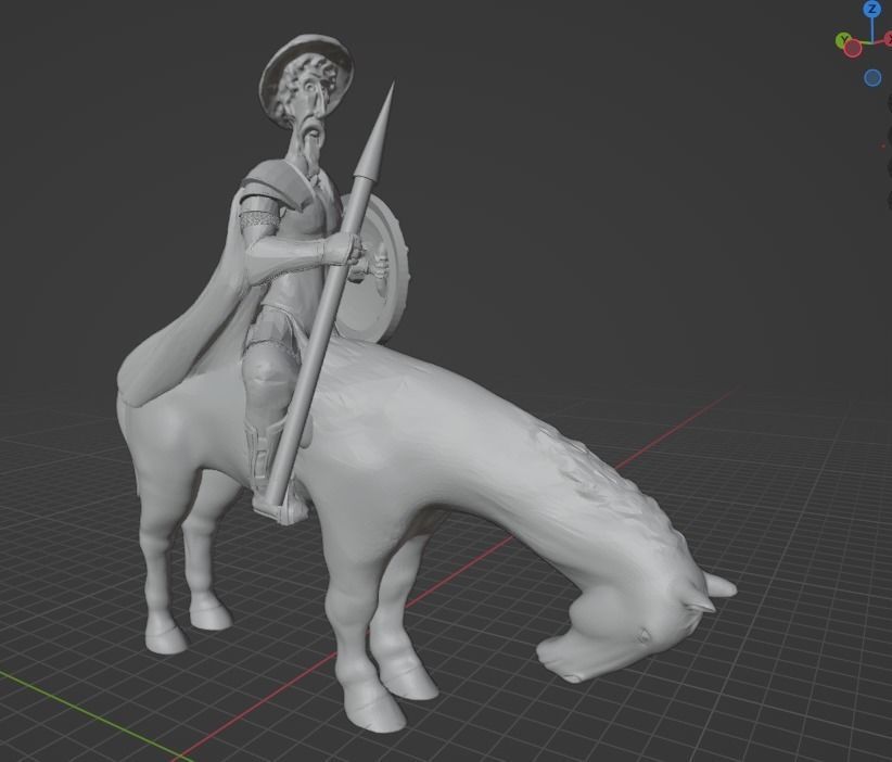 Don Quixote 3D print model_10