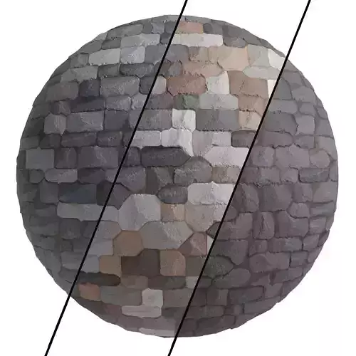 Ston Wall Material 14- Stone Wall Decorative Pbr 4k Texture