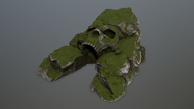 Skull Cave Low-poly 3D model