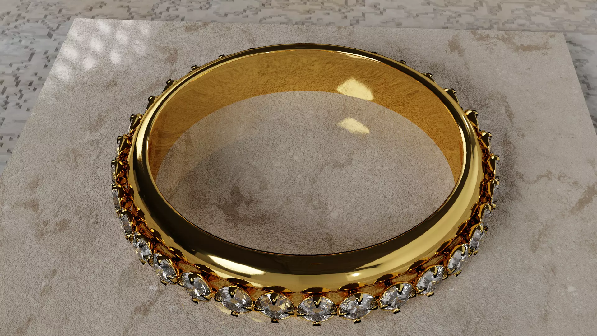 Diamond Ring 3D model_0