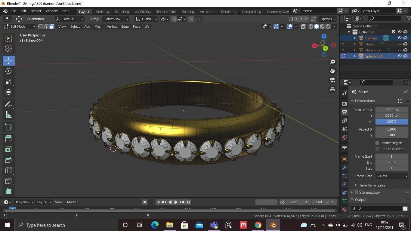 Diamond Ring 3D model_6