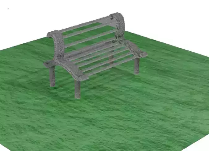 Stone Garden Bench