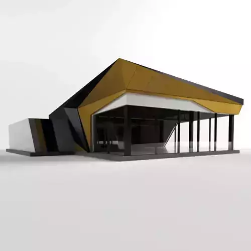 Car Showroom 3D model
