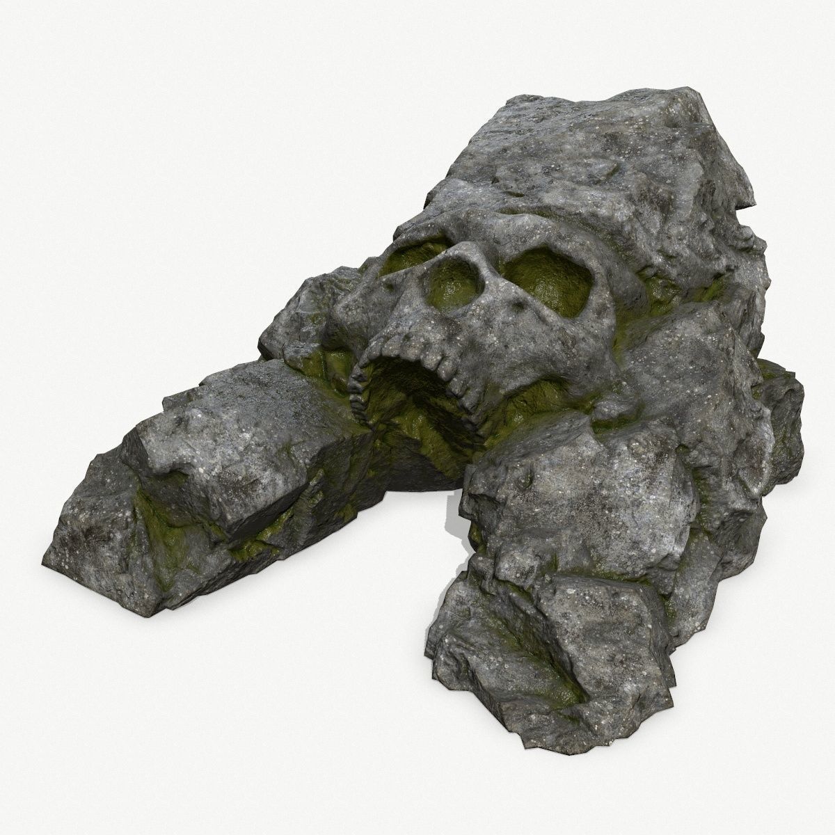 Skull Cave Low-poly 3D model_1