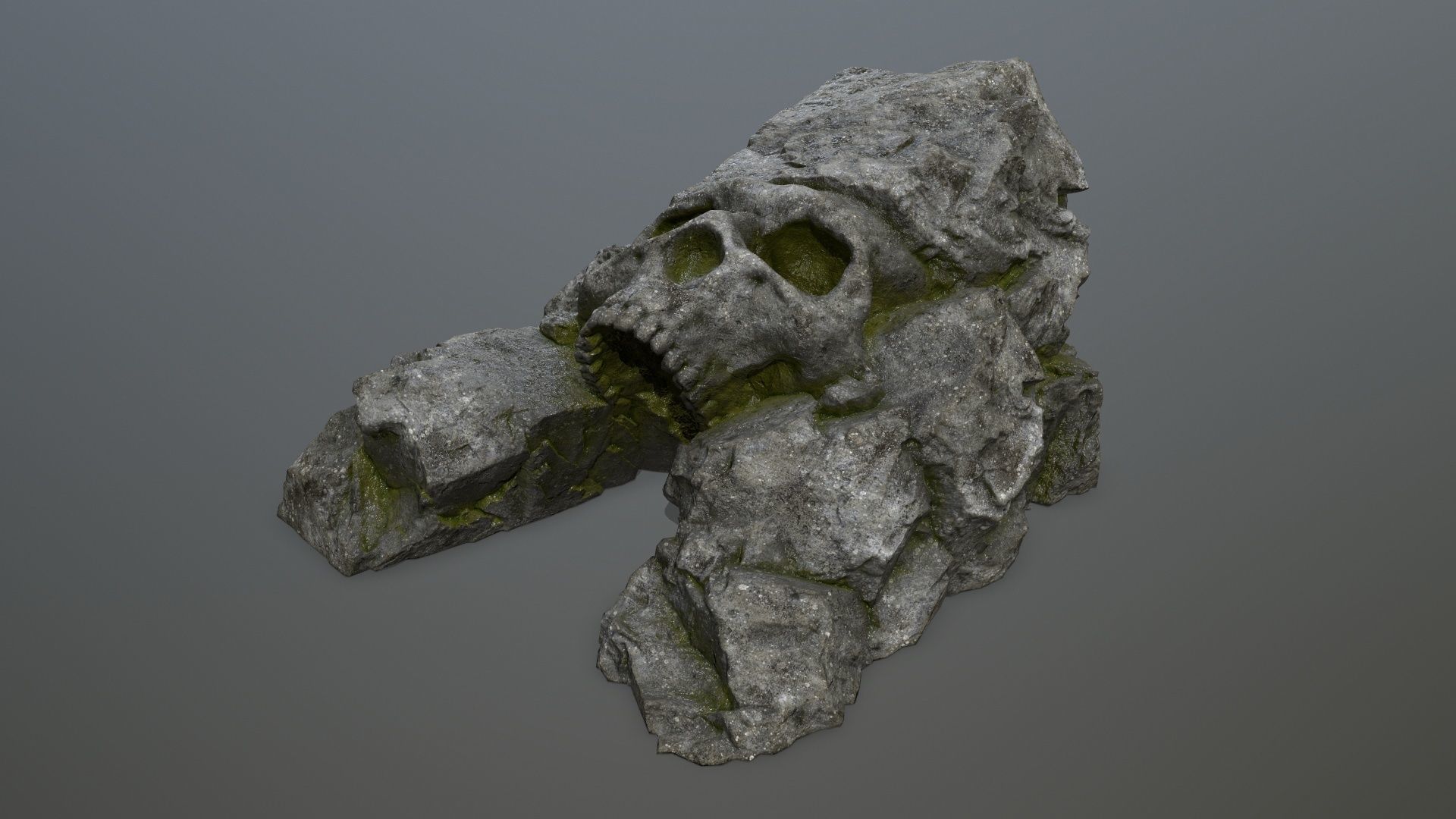 Skull Cave Low-poly 3D model_8