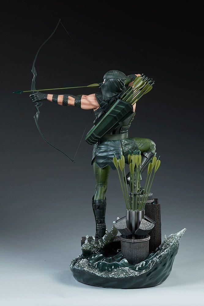 Green Arrow 3d model sculpture ready print 3D print model_4