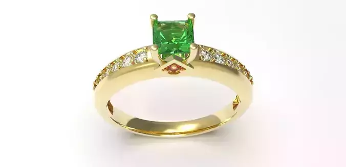 Simple solitaire ring