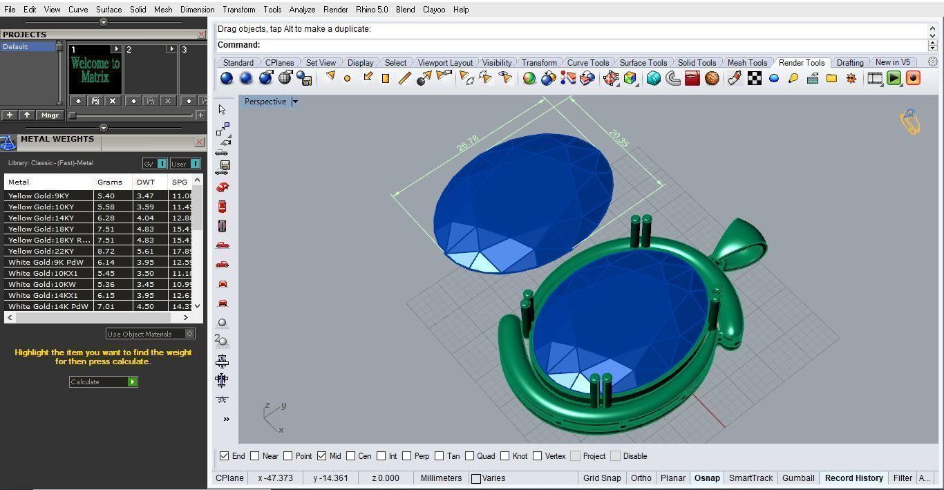 Pendant P 005 Free 3D print model_3