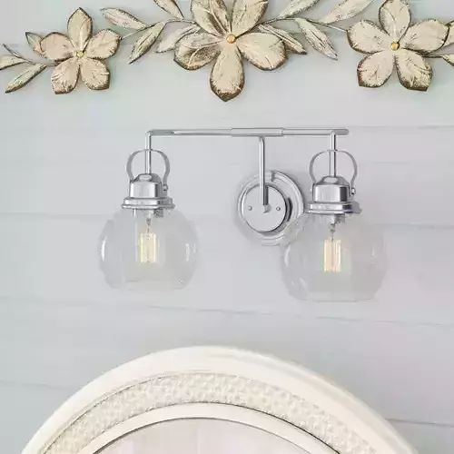 Gilbertson Light Chrome Vanity Light 3D model