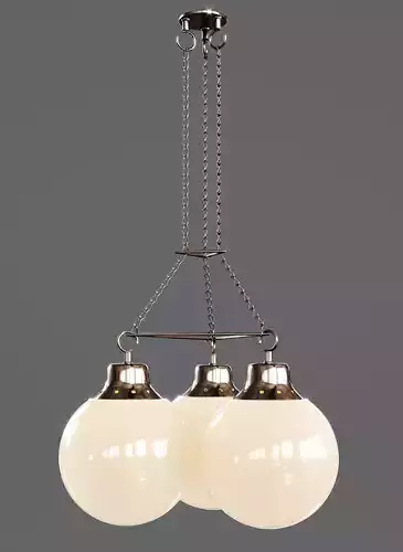 Mid-century Ceiling Mounted Pendant Light