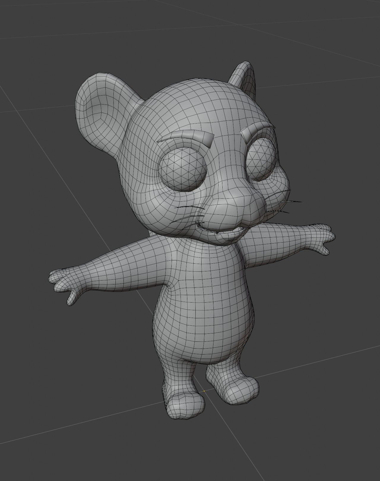 Cartoon White Tiger Rigged 3D Model Low-poly 3D model_2