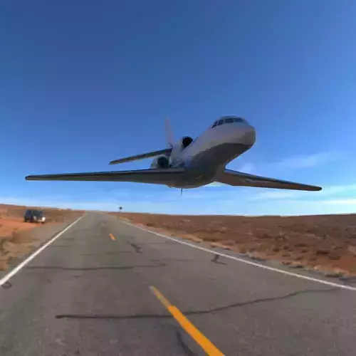 Dassault Falcon 50 Low-poly 3D model