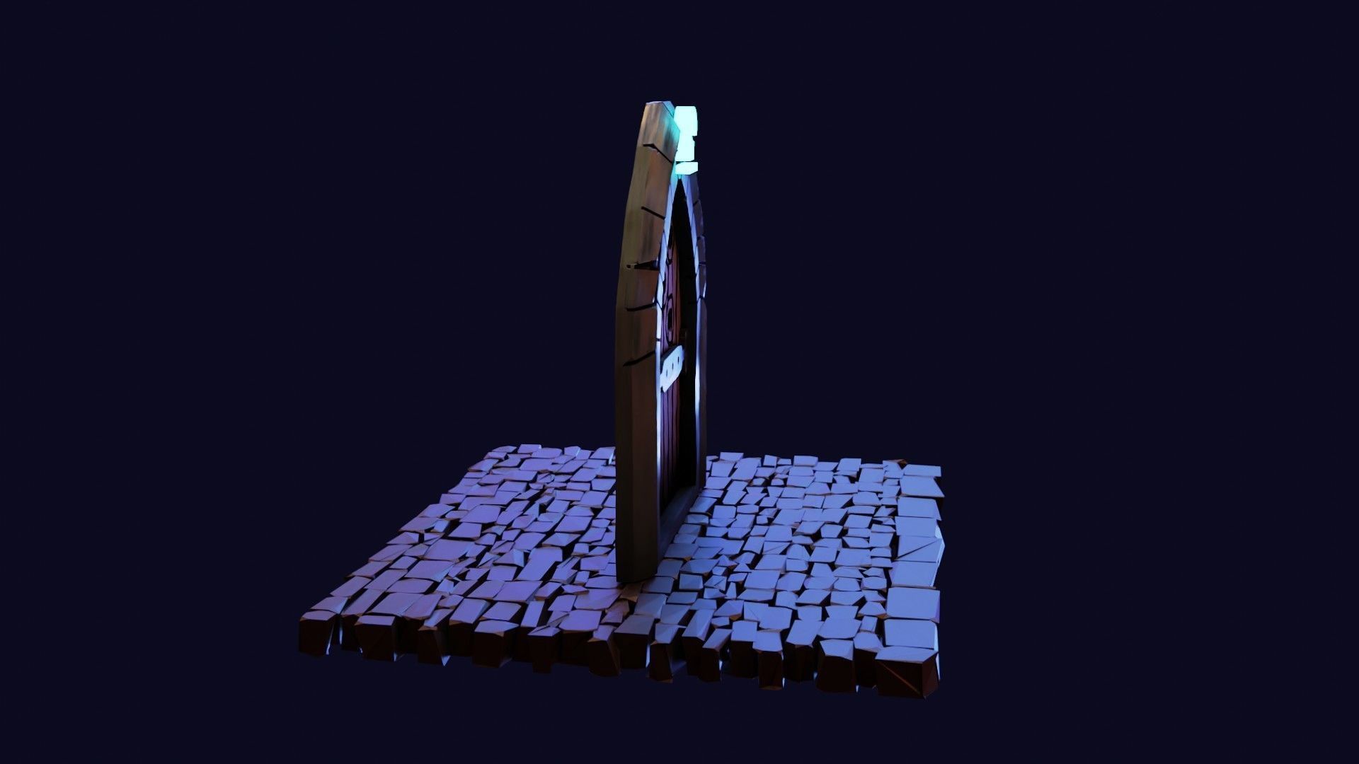 Dead cells door Low-poly 3D model_33