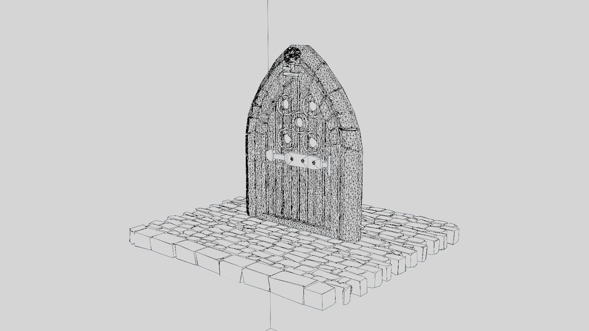 Dead cells door Low-poly 3D model_15