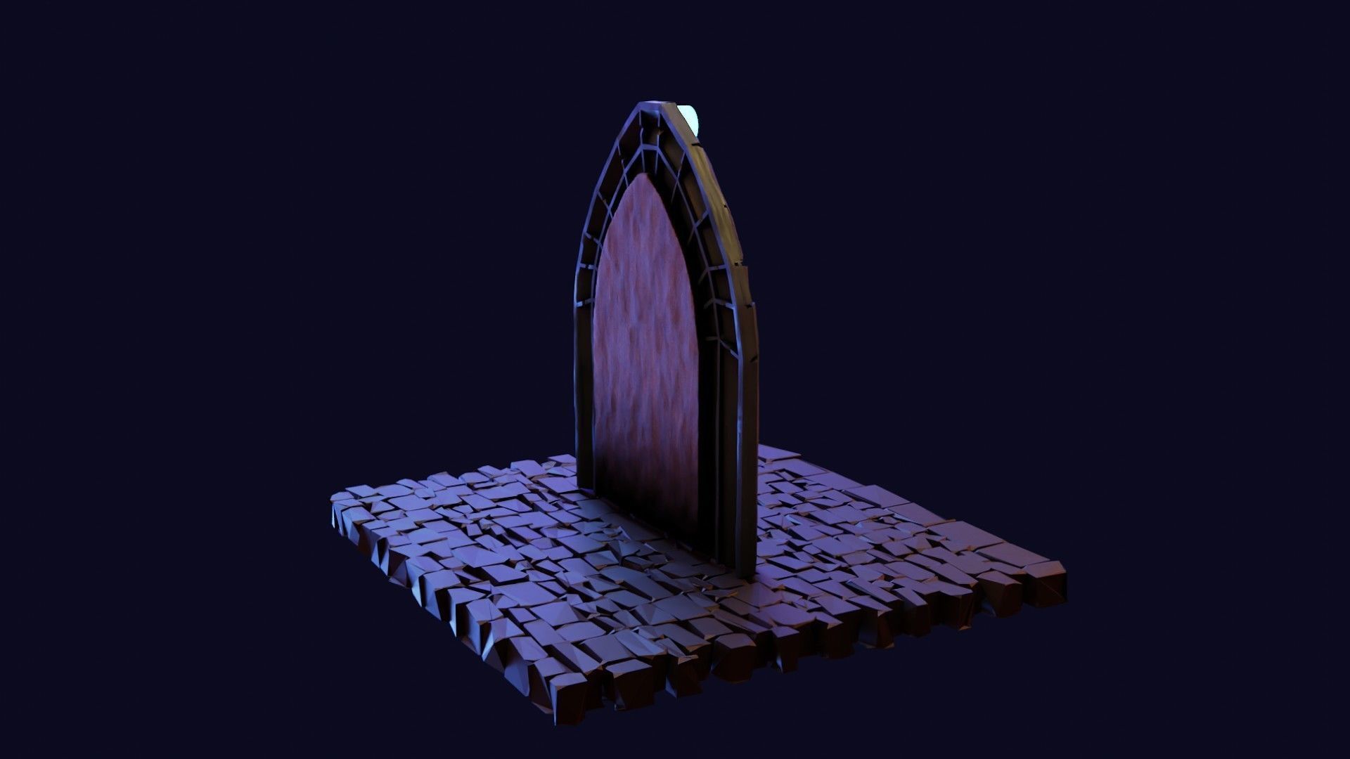 Dead cells door Low-poly 3D model_32