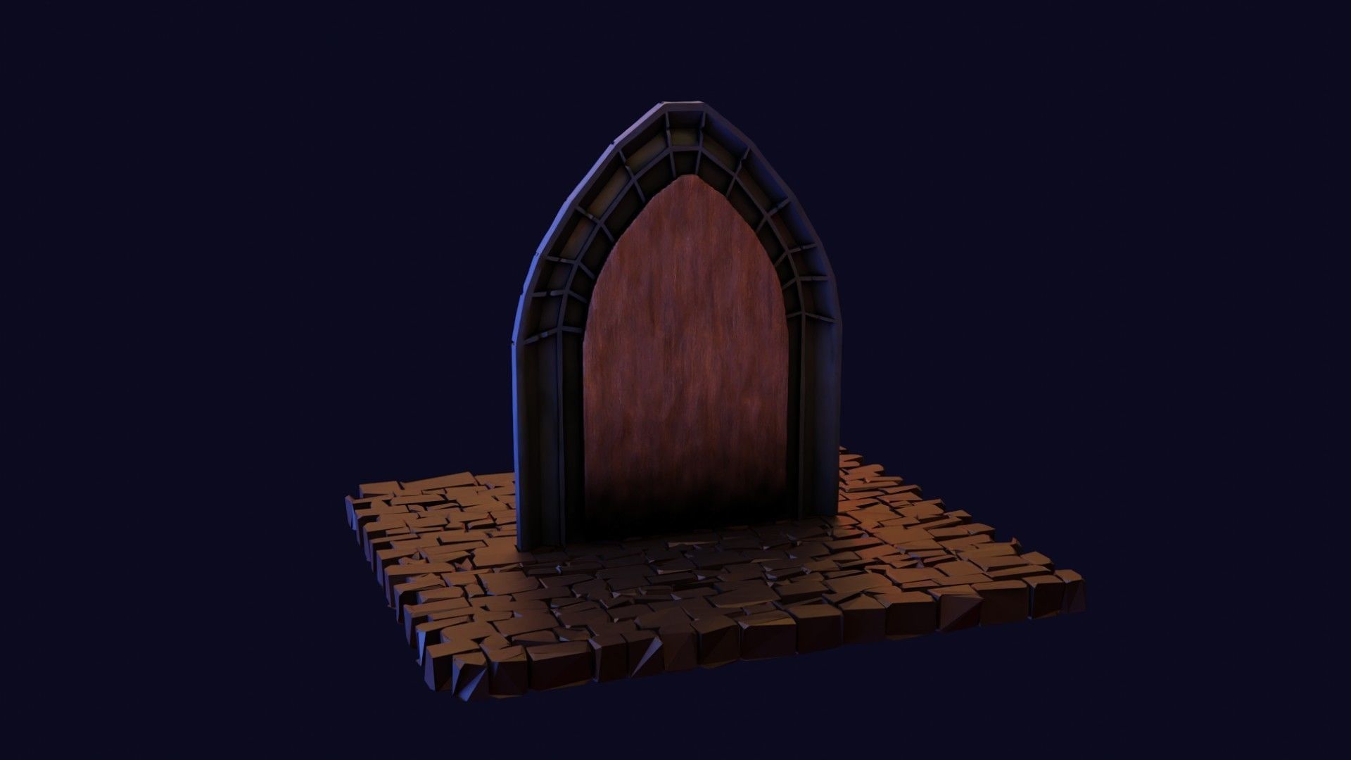 Dead cells door Low-poly 3D model_30
