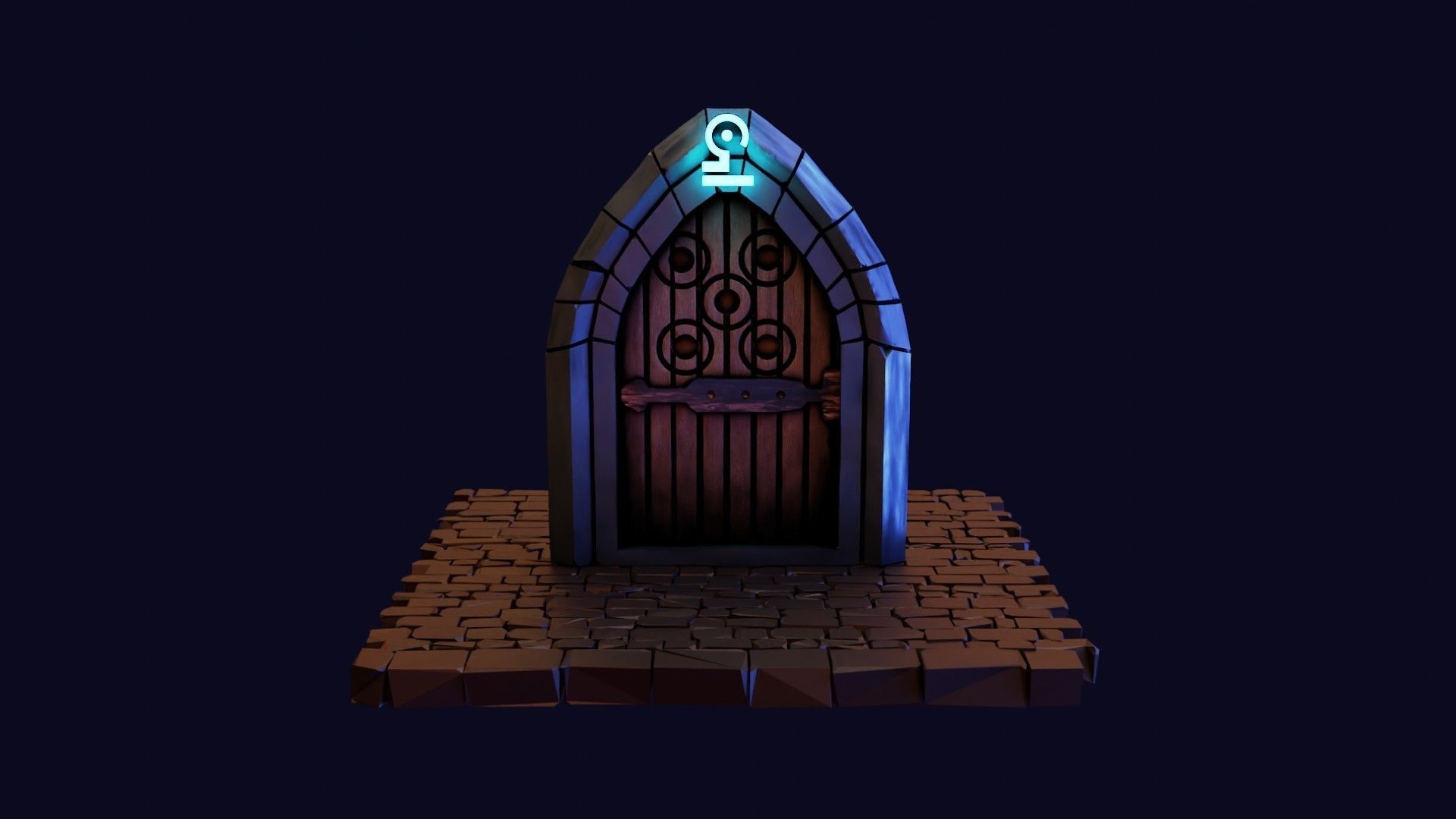 Dead cells door Low-poly 3D model_35