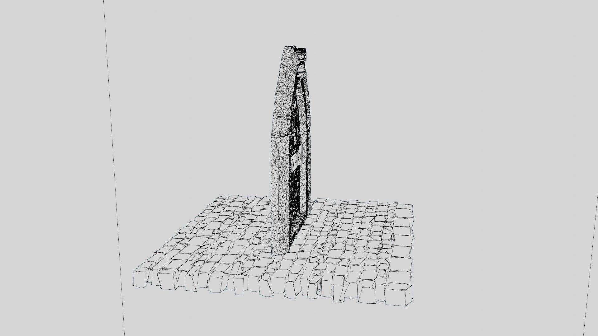 Dead cells door Low-poly 3D model_21