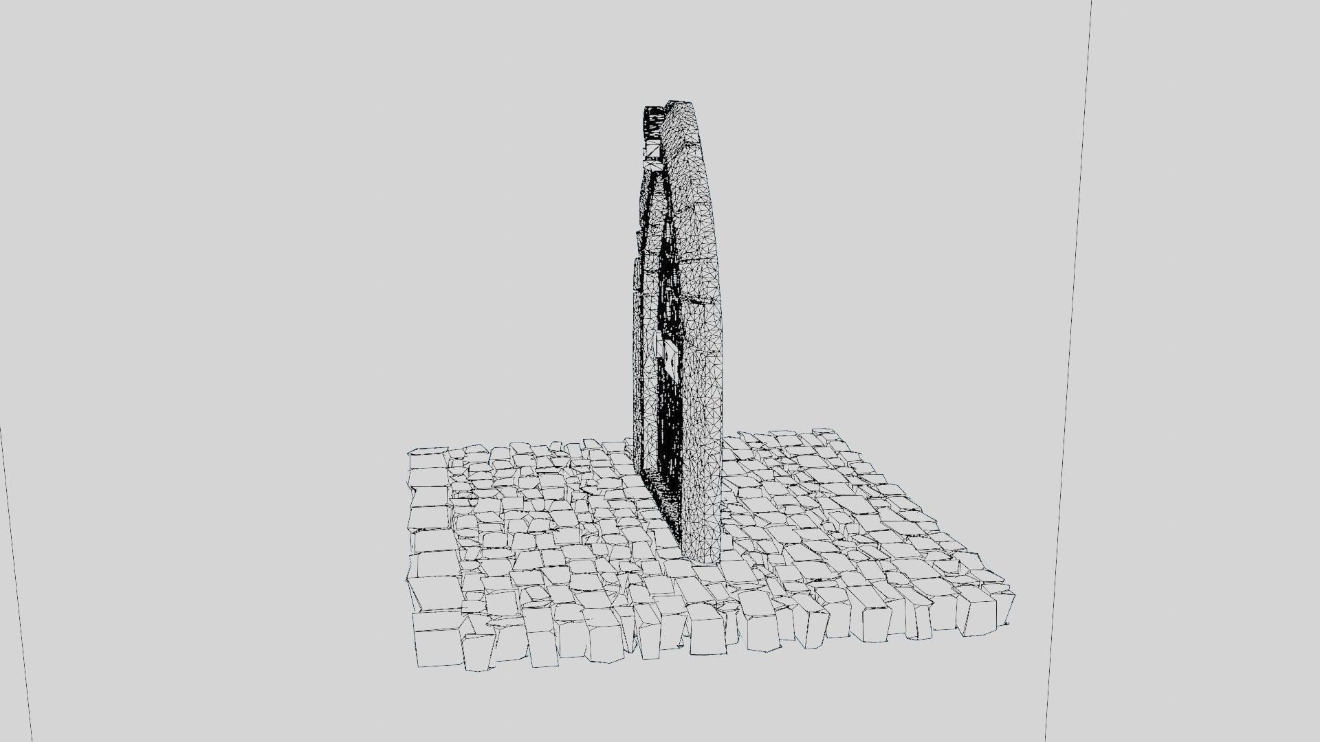 Dead cells door Low-poly 3D model_16