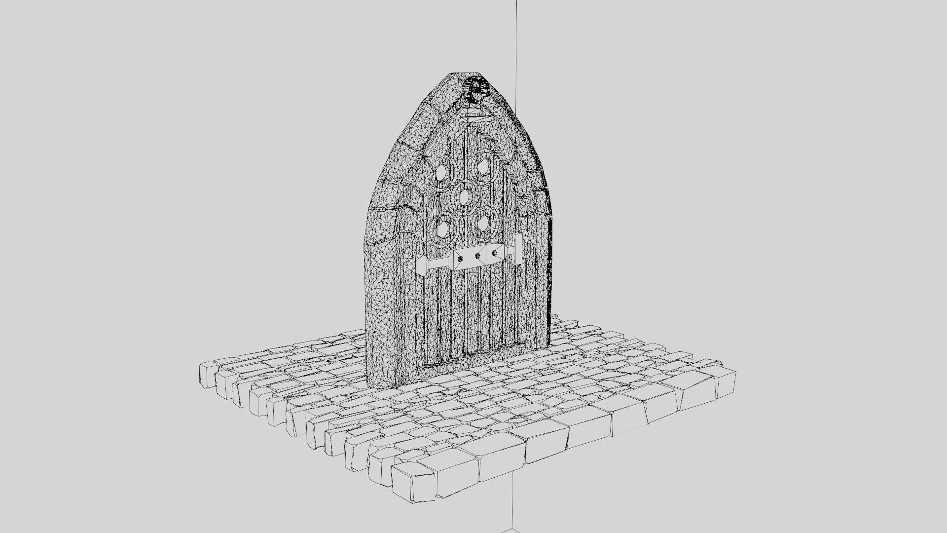 Dead cells door Low-poly 3D model_22