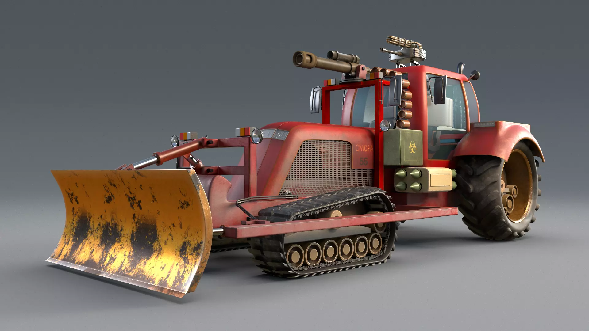 MIssile Tractor 3D model_0