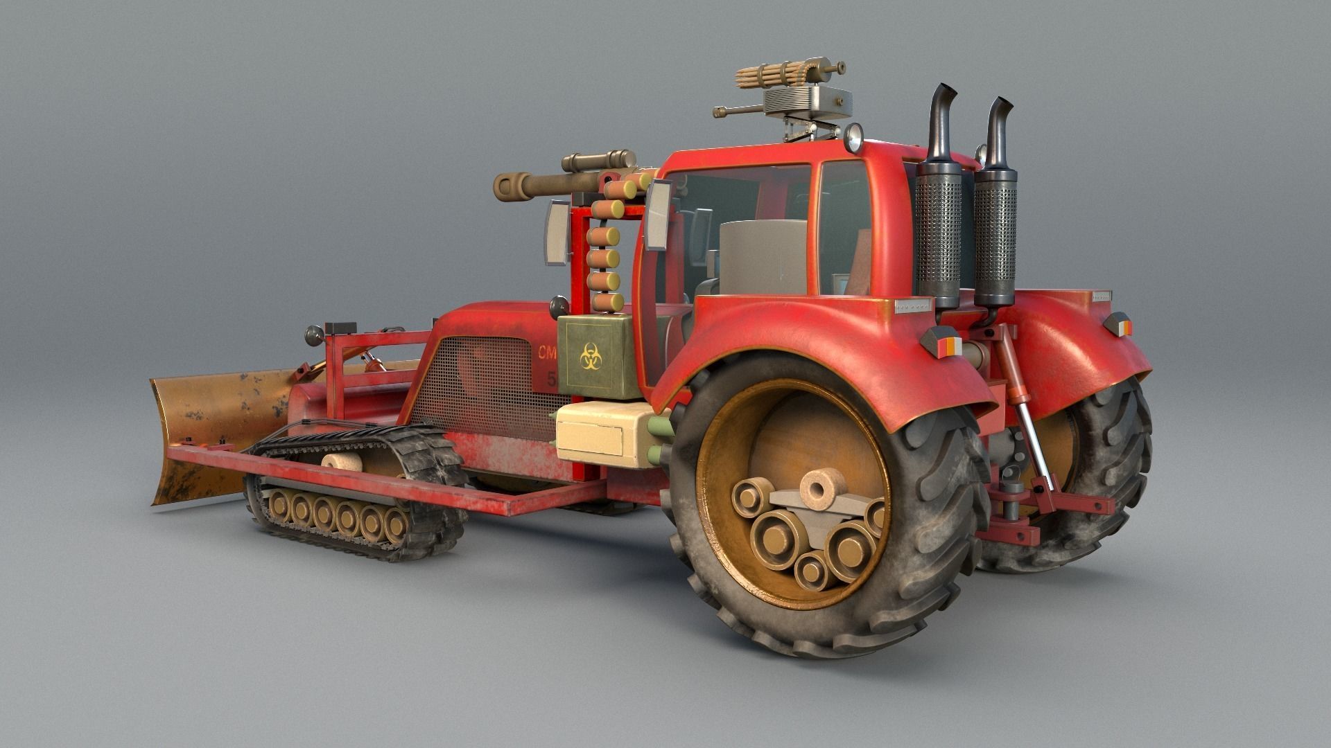 MIssile Tractor 3D model_2