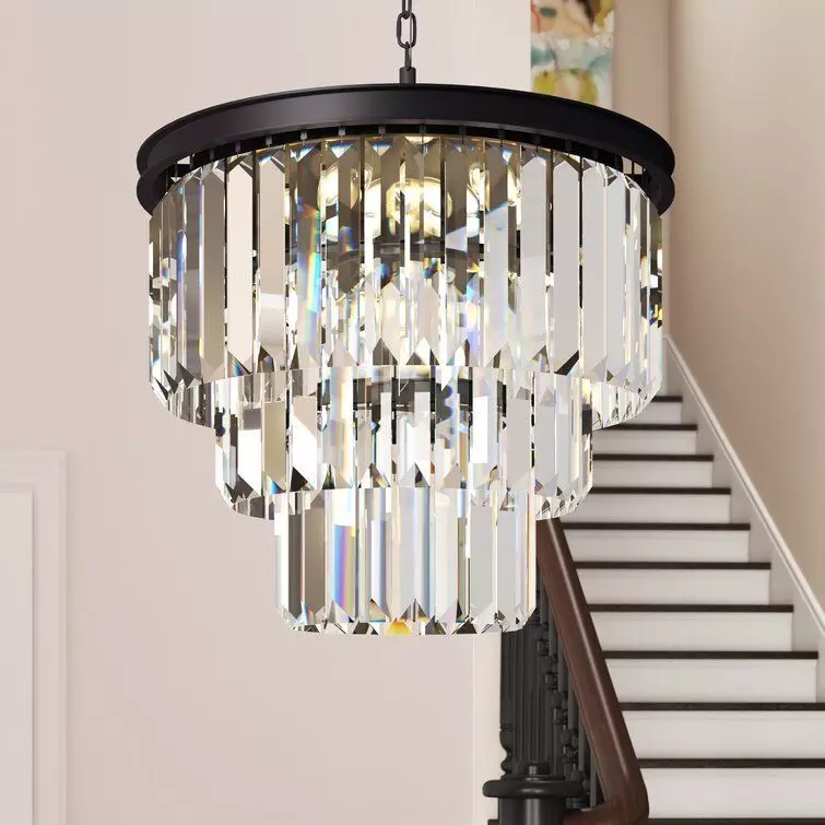 Yazmin Light Unique Tiered Chandelier 3D model