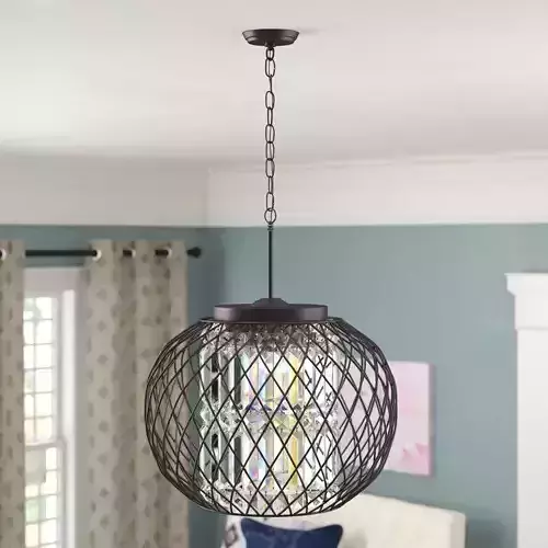 Aichele Light Unique Statement Globe Chandelier