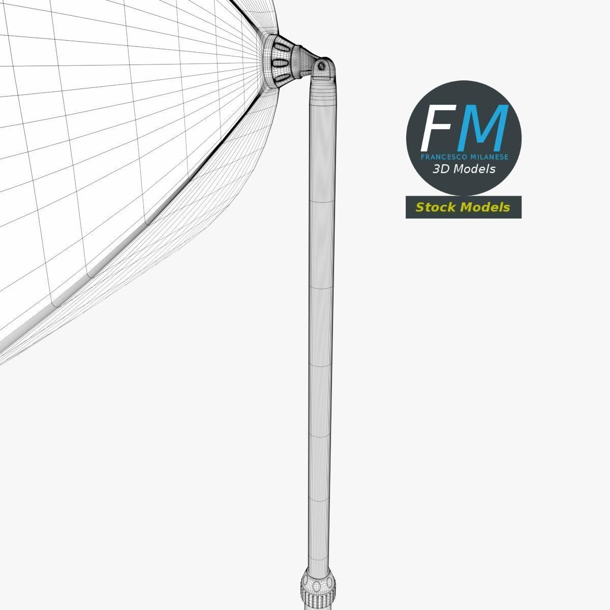 Softbox lamp on tripod 3D model_8