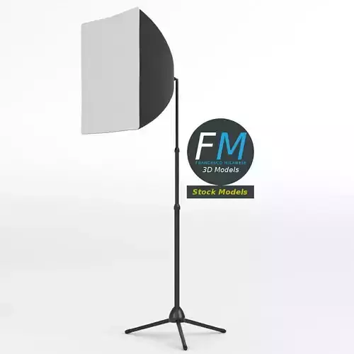 Softbox lamp on tripod