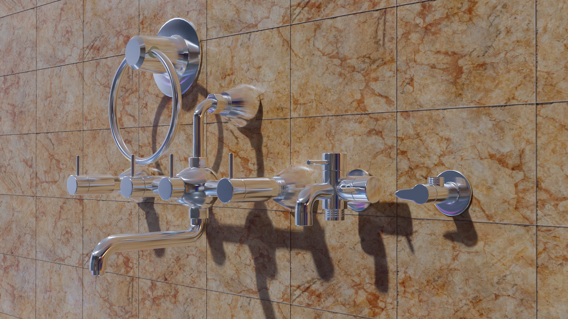 Bathroom Tap 3D model 3D model | CGTrader