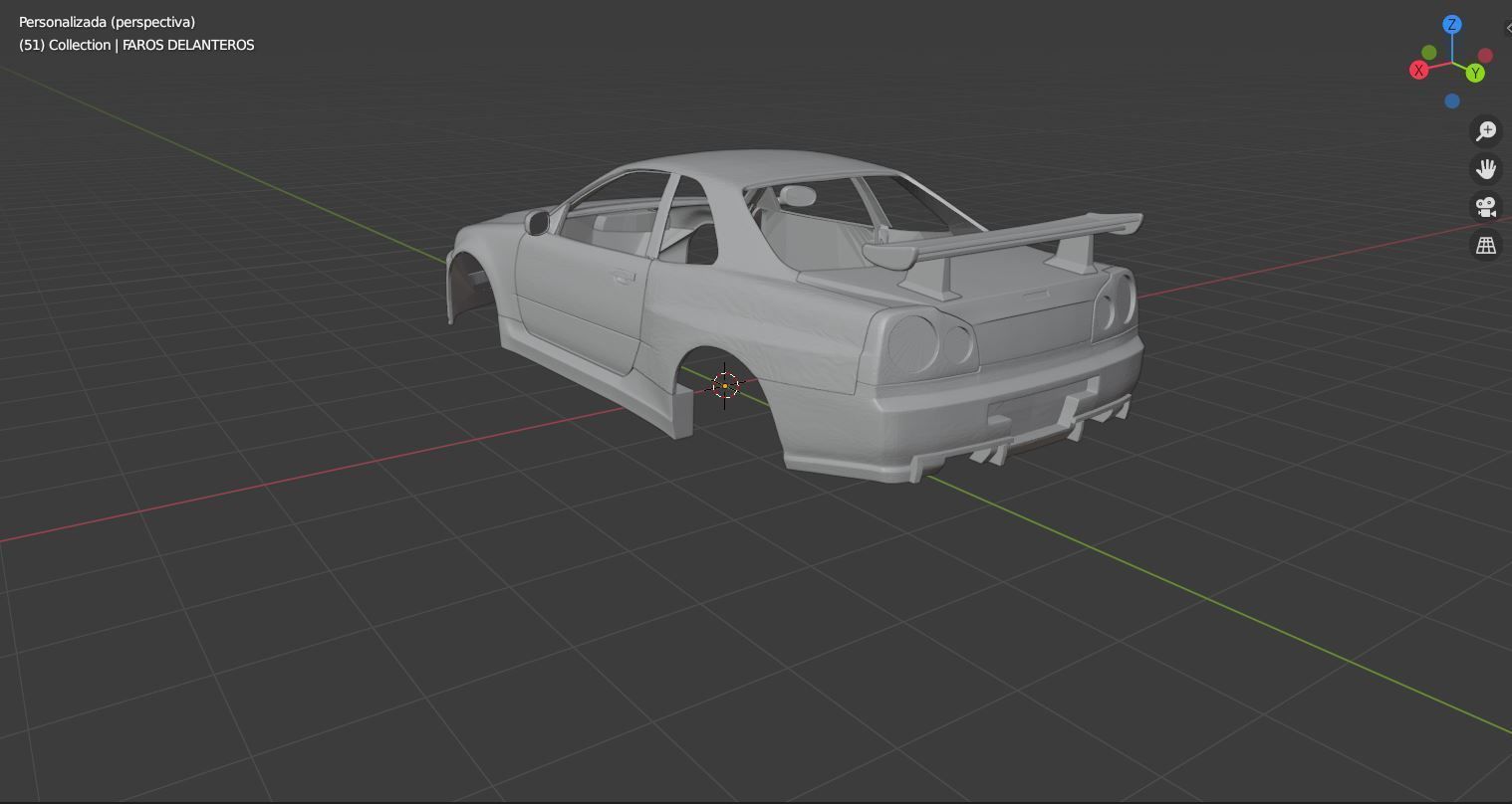 Nissan GTR R34 3D print model_1