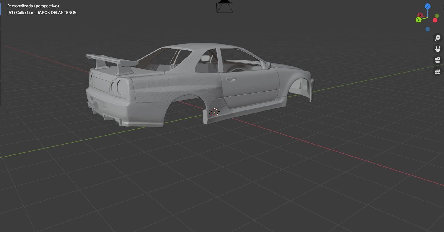 Nissan GTR R34 3D print model_3